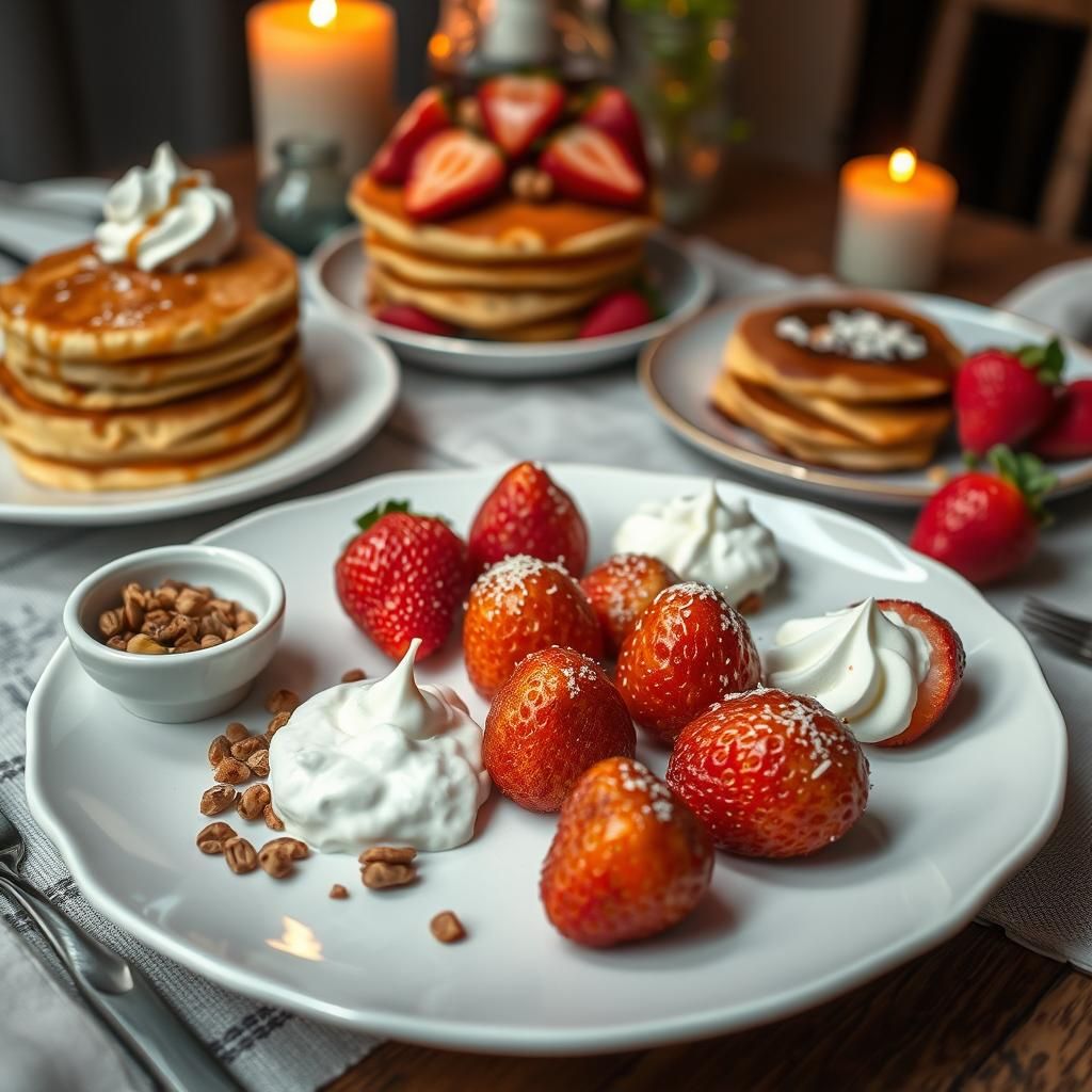 Serving Suggestions for Air-Fried Strawberries