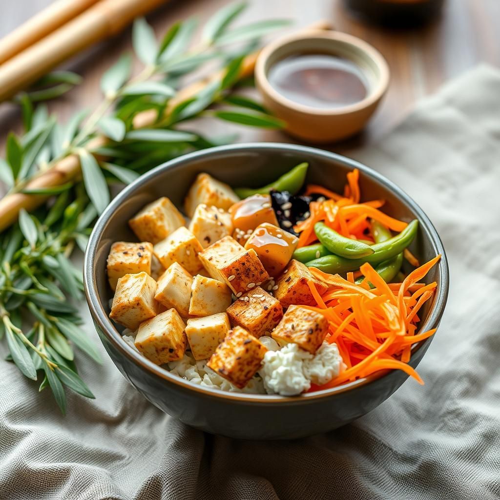 Sesame Ginger Tofu Bowl