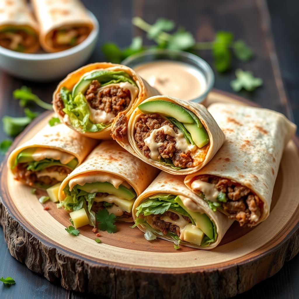 Sliced Keto Crunchwraps