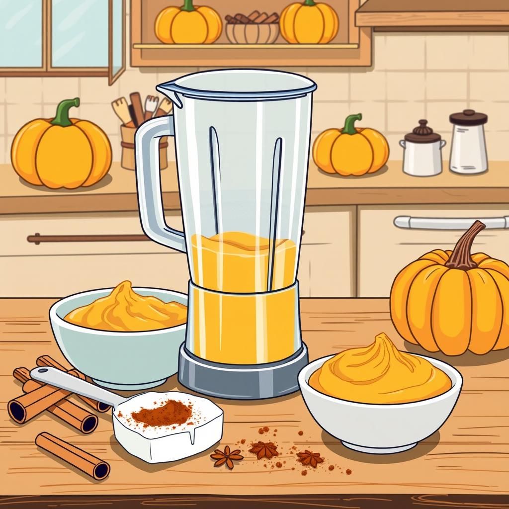 Spiced Pumpkin Mousse Preparation