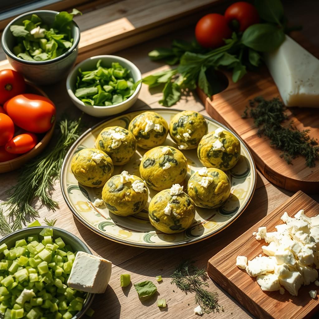 Spinach & Feta Mediterranean Egg Bites - Final dish photo