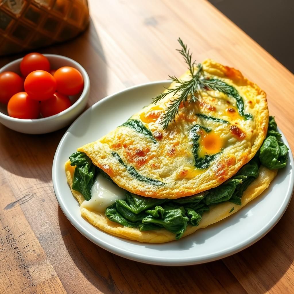 Spinach and Cheese Omelet
