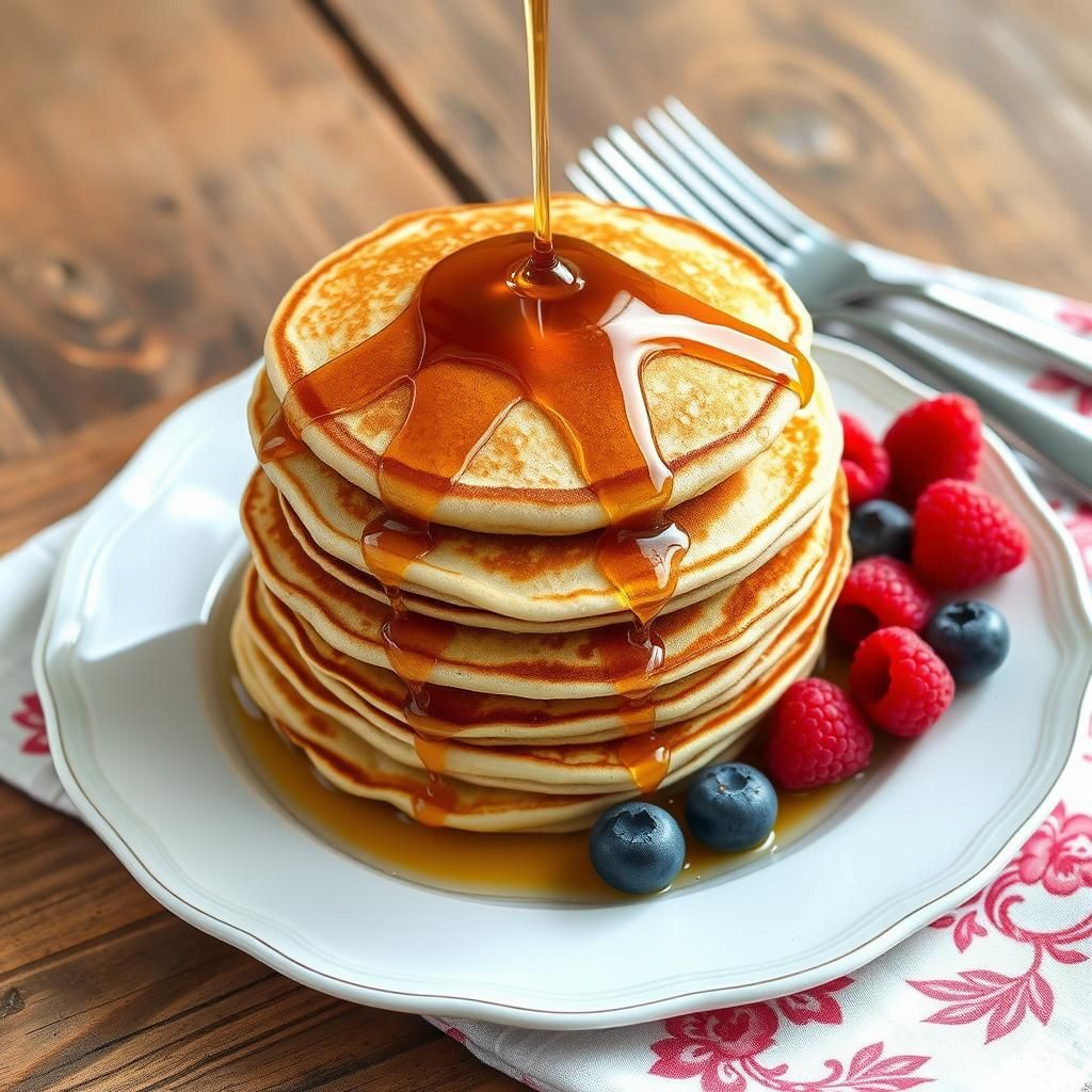 Stacked Coconut Flour Pancakes