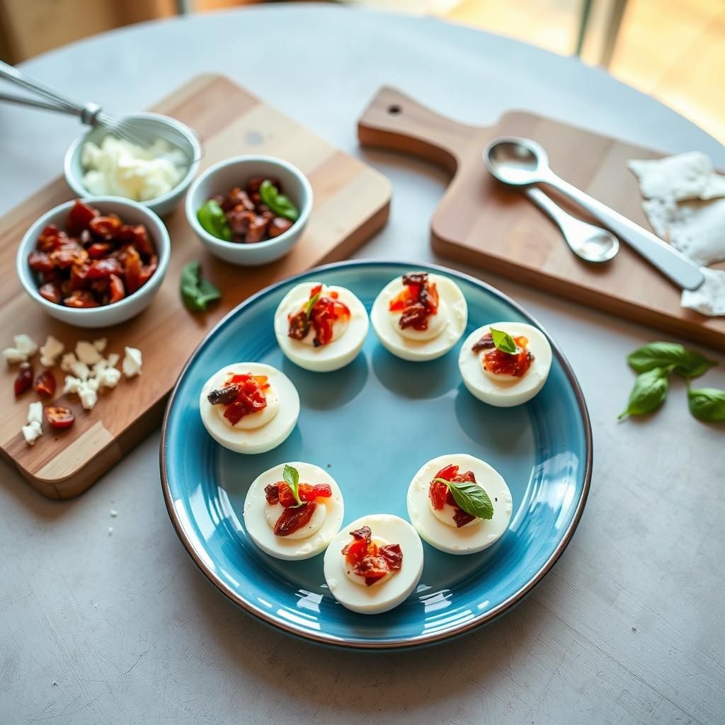 Sun-Dried Tomato & Goat Cheese Egg Bites - Final dish photo