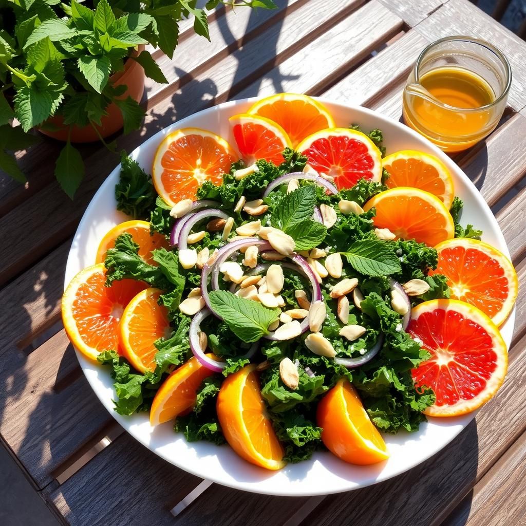 Sunshine Citrus Kale Salad Delight
