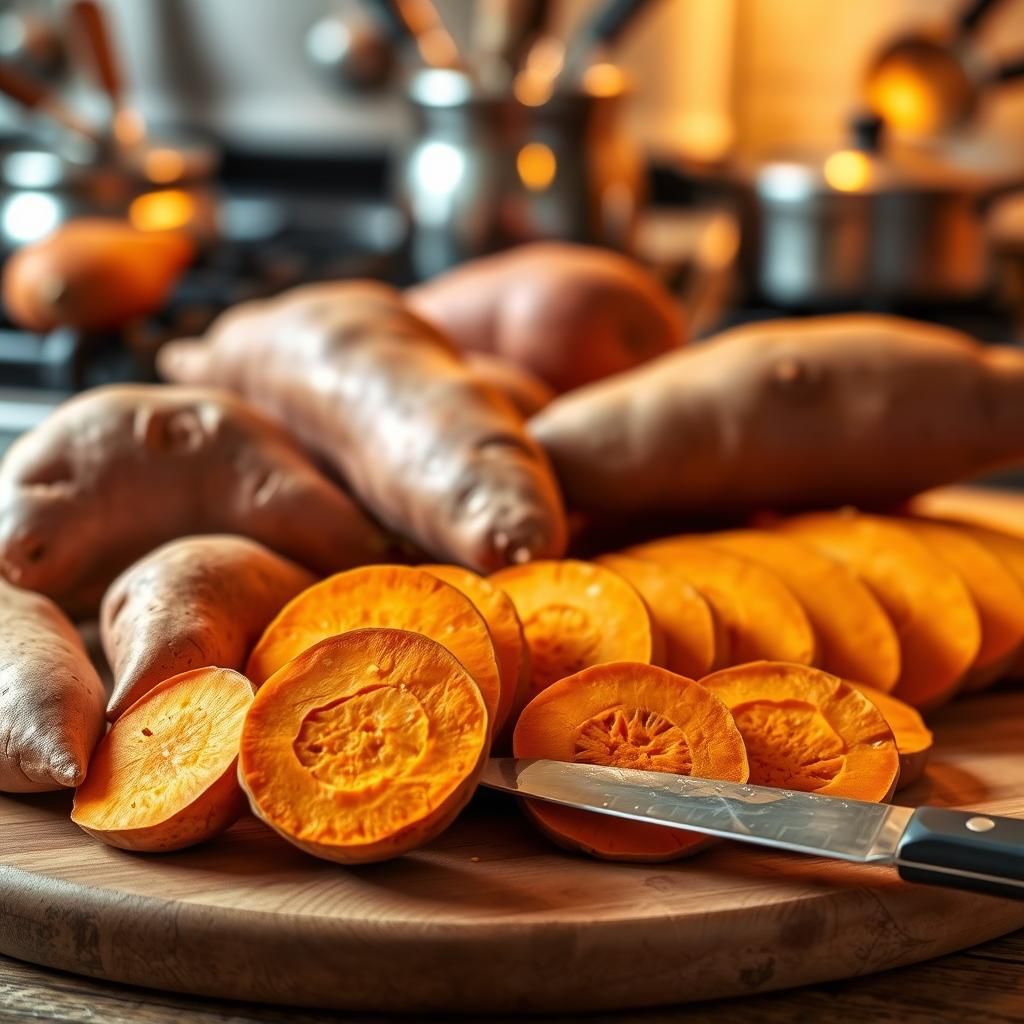 Sweet Potatoes Ready for Cooking