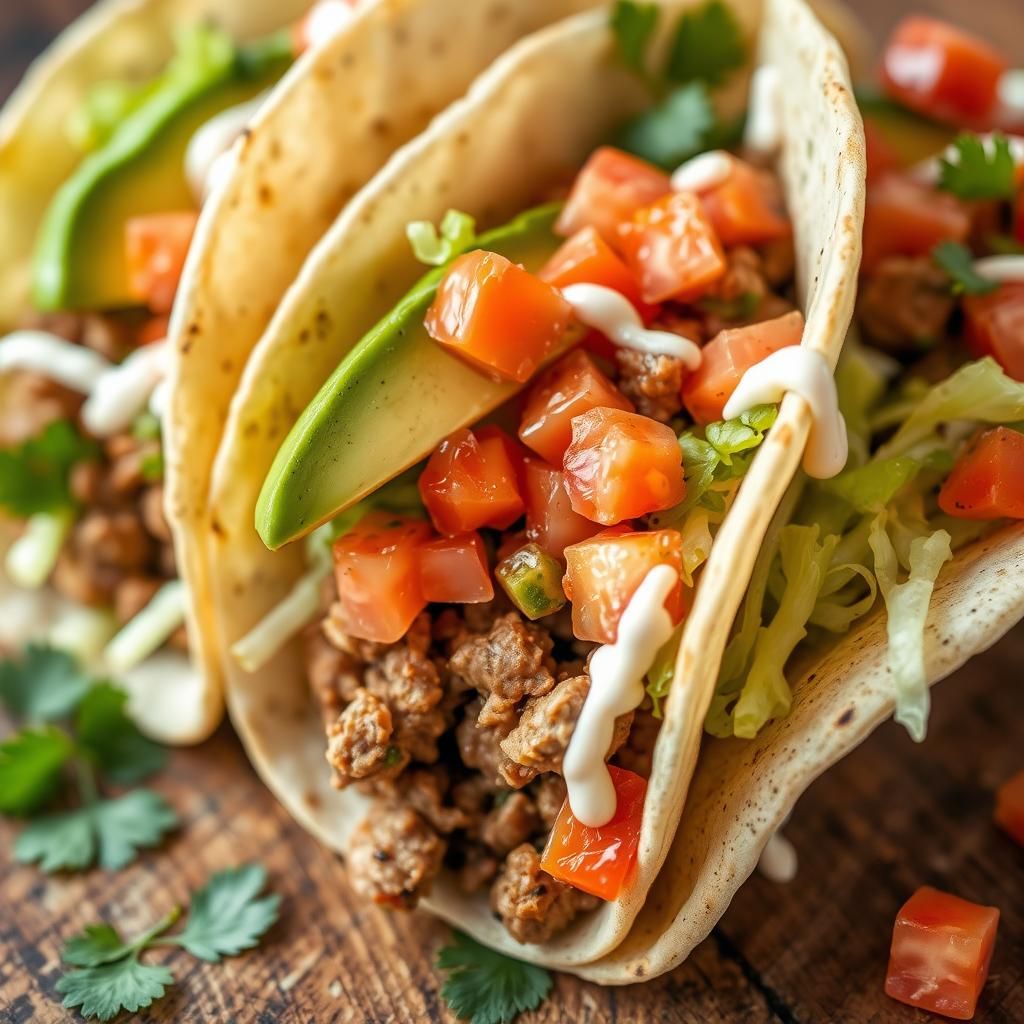 Tacos Filled with Low-Carb Goodies