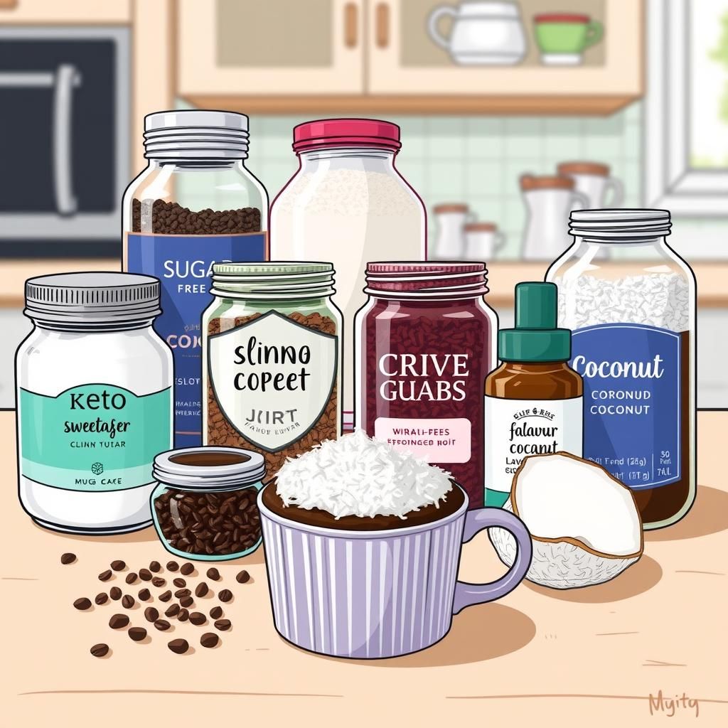 Keto Mug Cake Variation Ingredients