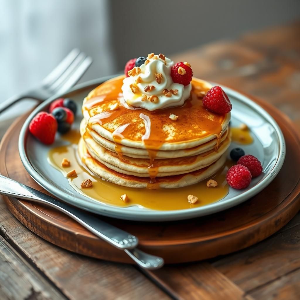 Final Presentation of Keto Cottage Cheese Pancakes