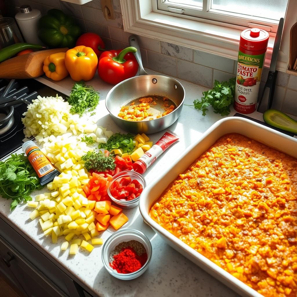 The Keto Taco Casserole Preparation