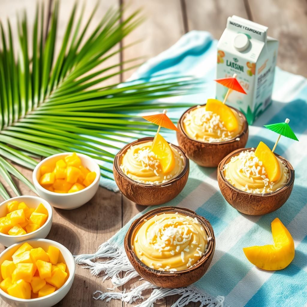 Tropical Mango Coconut Scene
