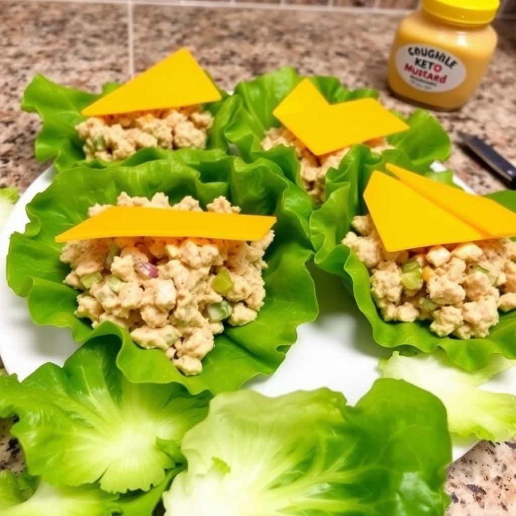 Tuna Melt Lettuce Wraps