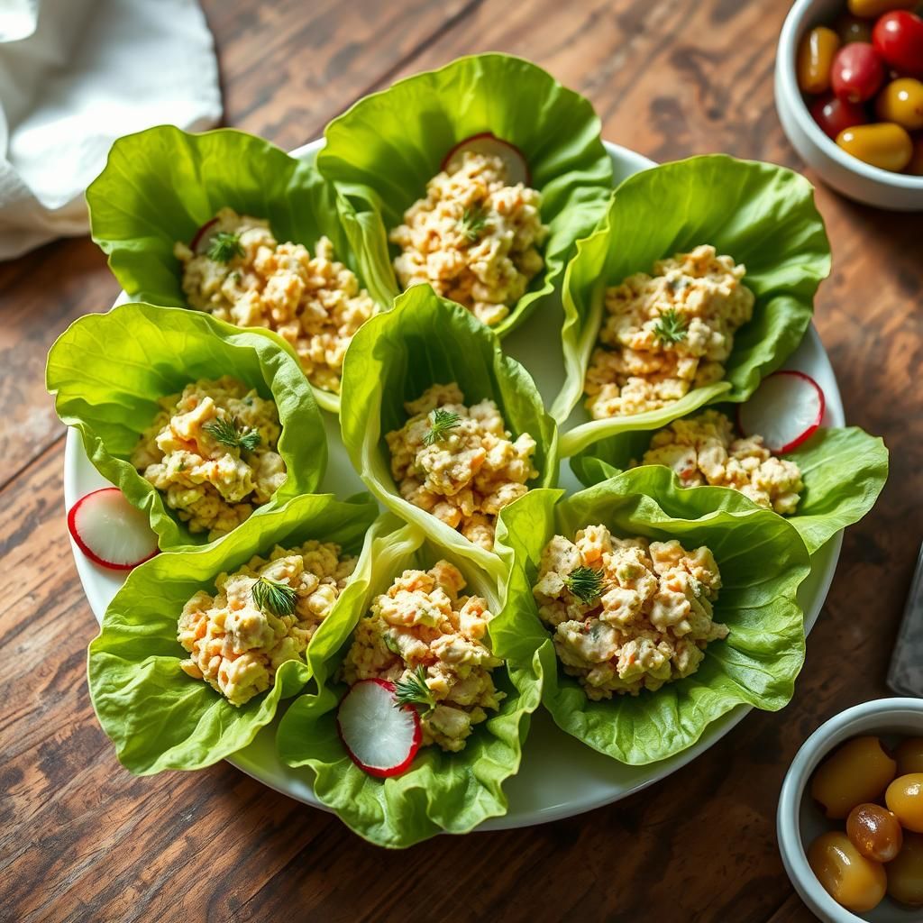 Tuna Salad Lettuce Wraps