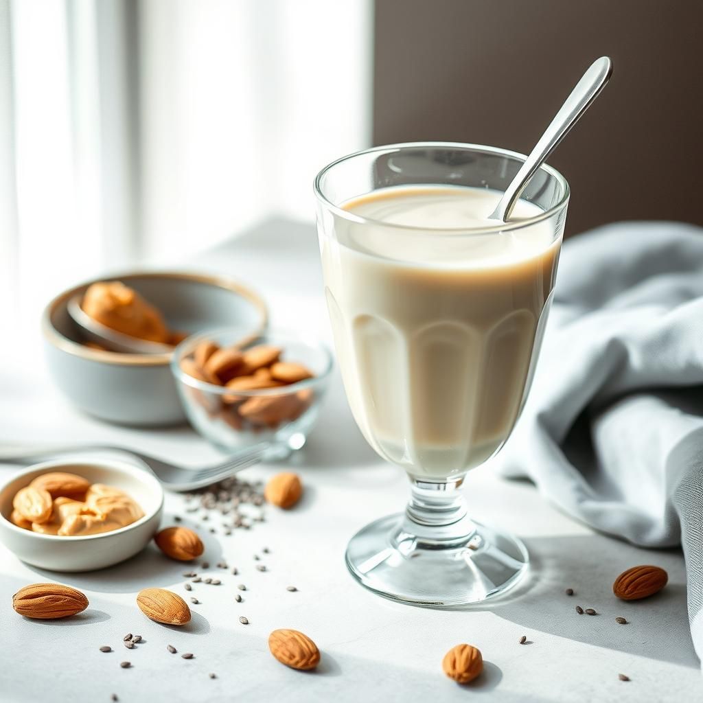 Vanilla Almond Keto Shake Ready to Enjoy