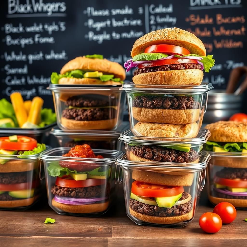 Vegetarian Black Bean Burgers