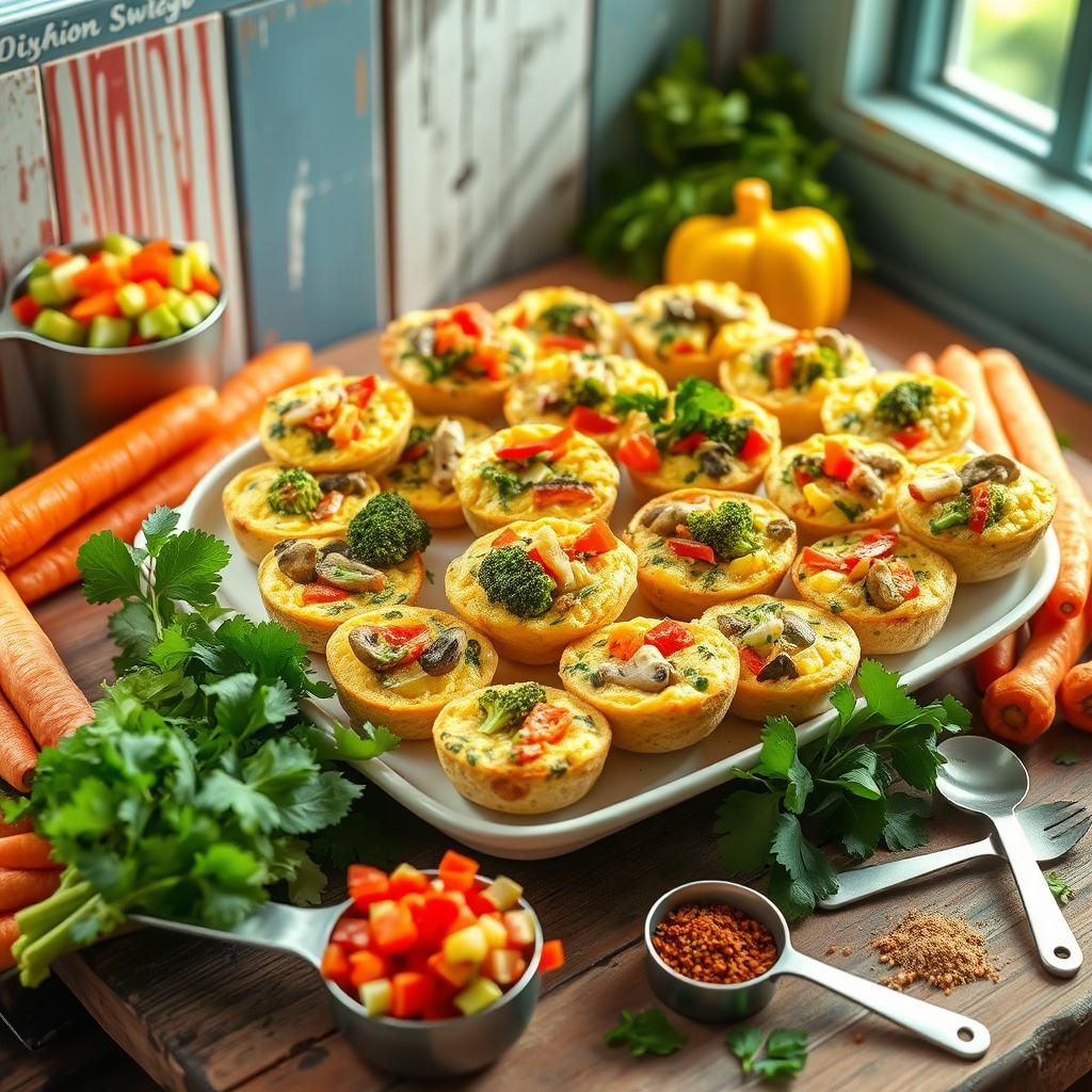 Veggie Supreme Egg Bites - Final dish photo