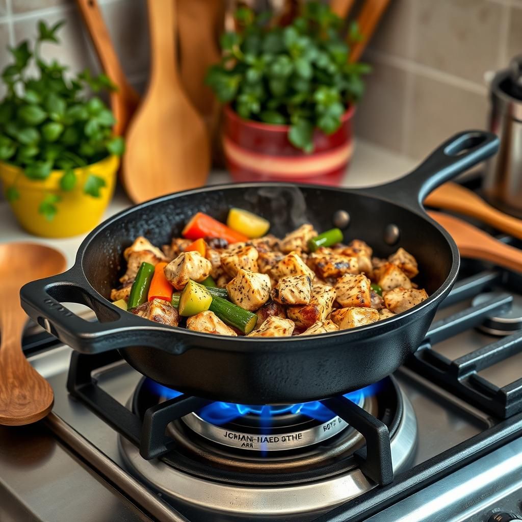 Versatile Cast Iron Skillet