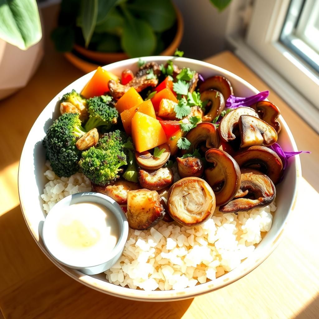 Vibrant Vegetable Bowls - Final dish photo