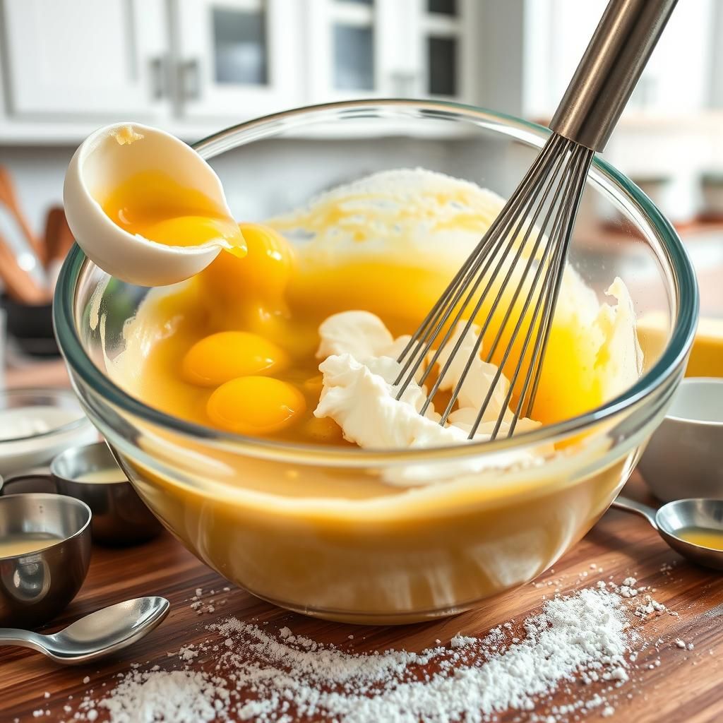Whisking Wet Ingredients