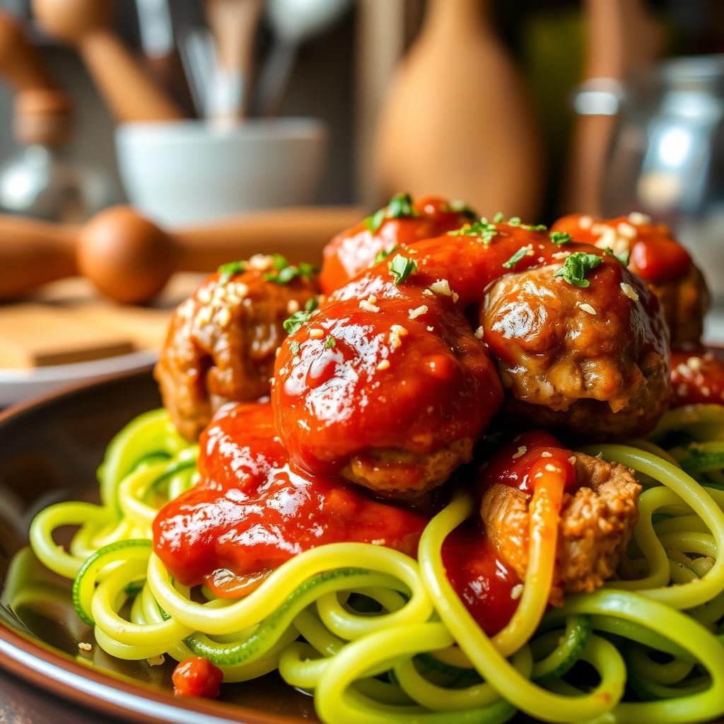 Zoomed-In Serving Suggestion with Zoodles