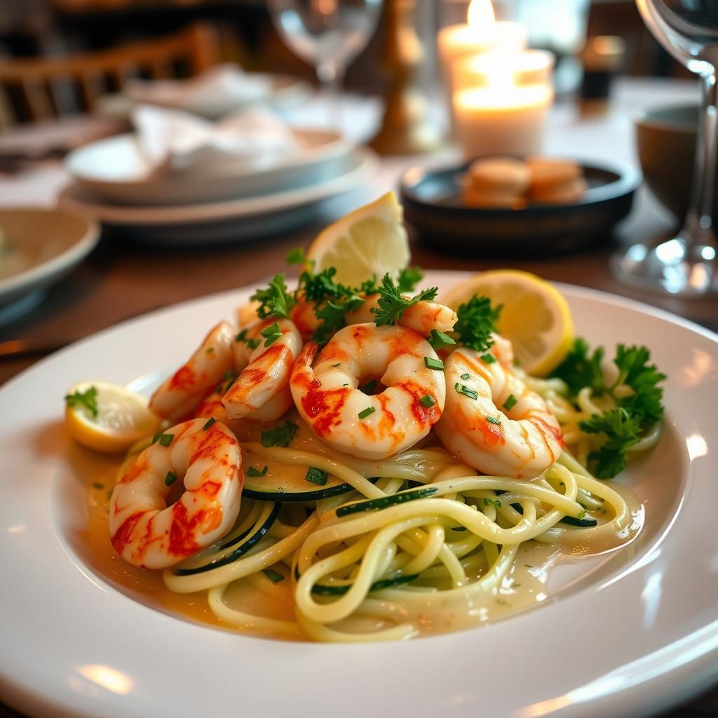 Zucchini Noodles with Garlic Butter Sauce