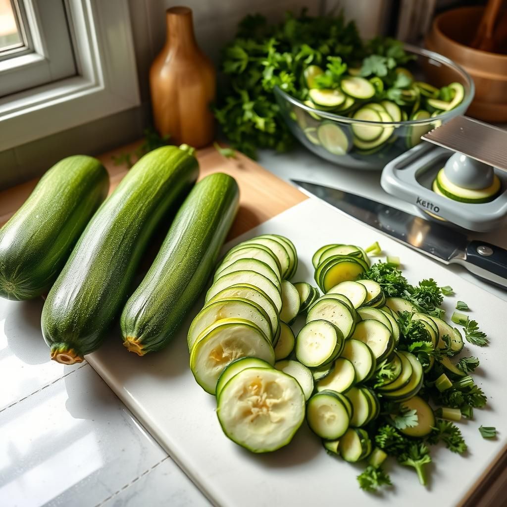 Zucchini Preparation Station