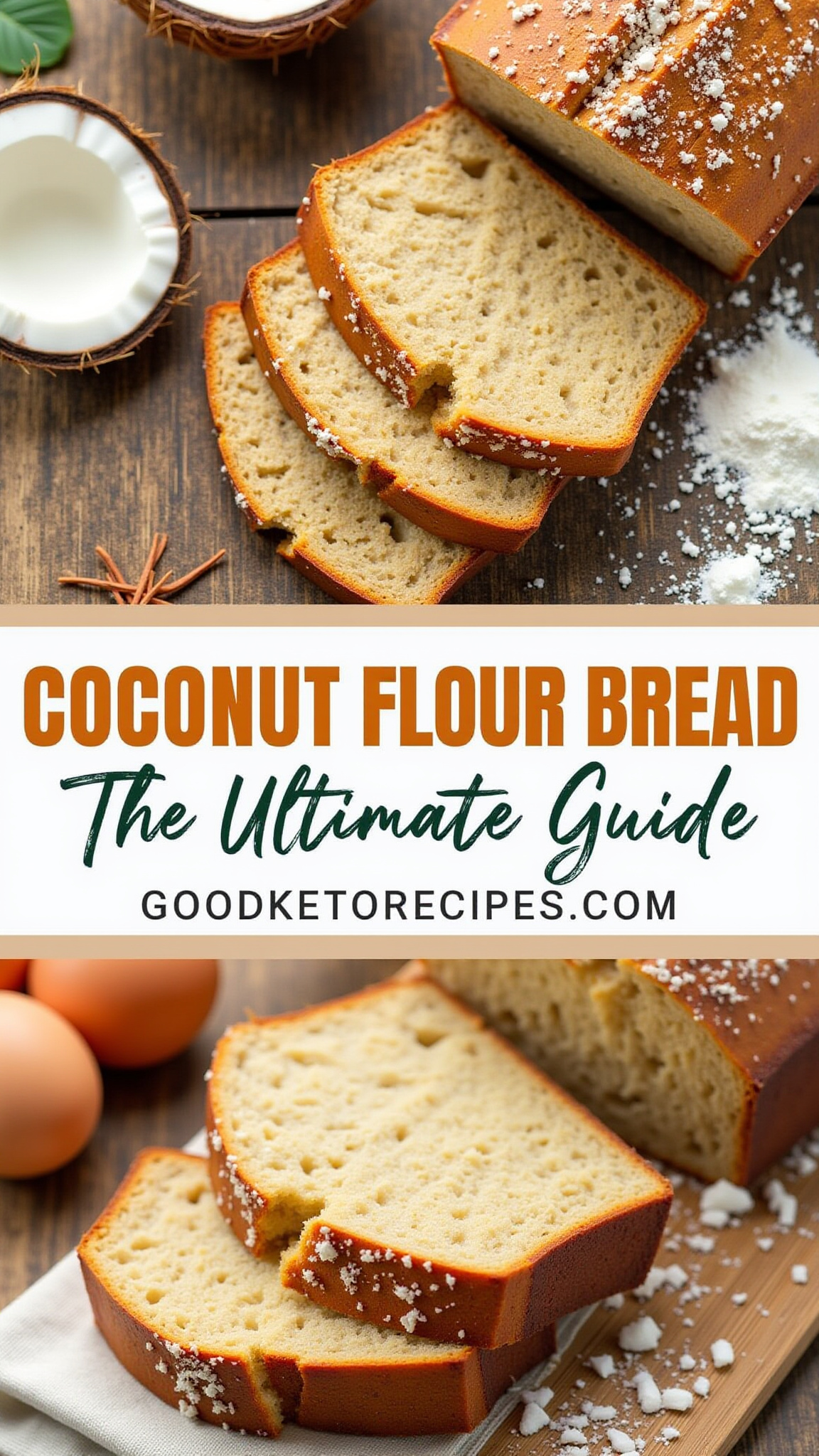 Pinterest pin for Coconut Flour Bread Guide