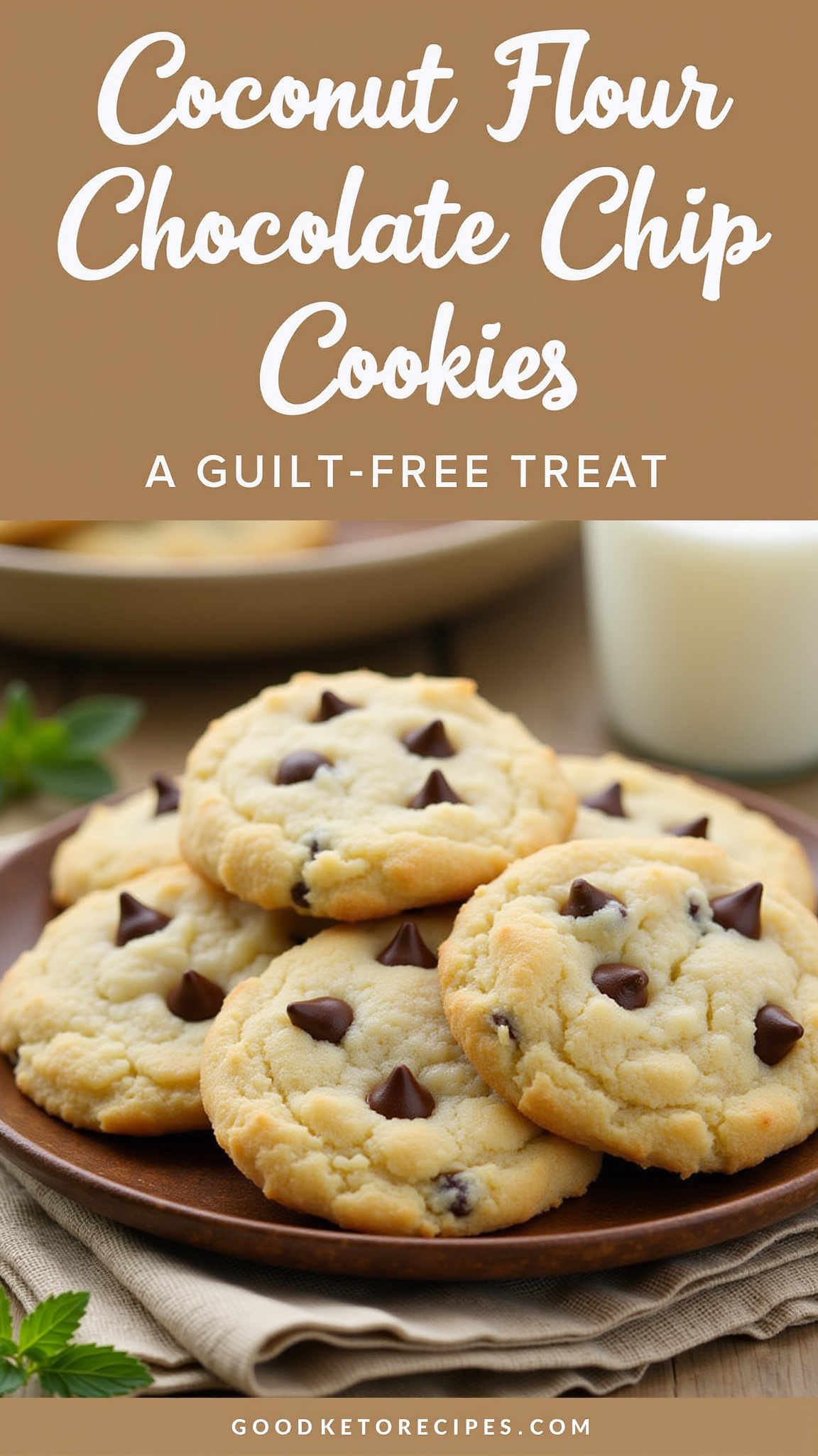 Coconut Flour Chocolate Chip Cookies