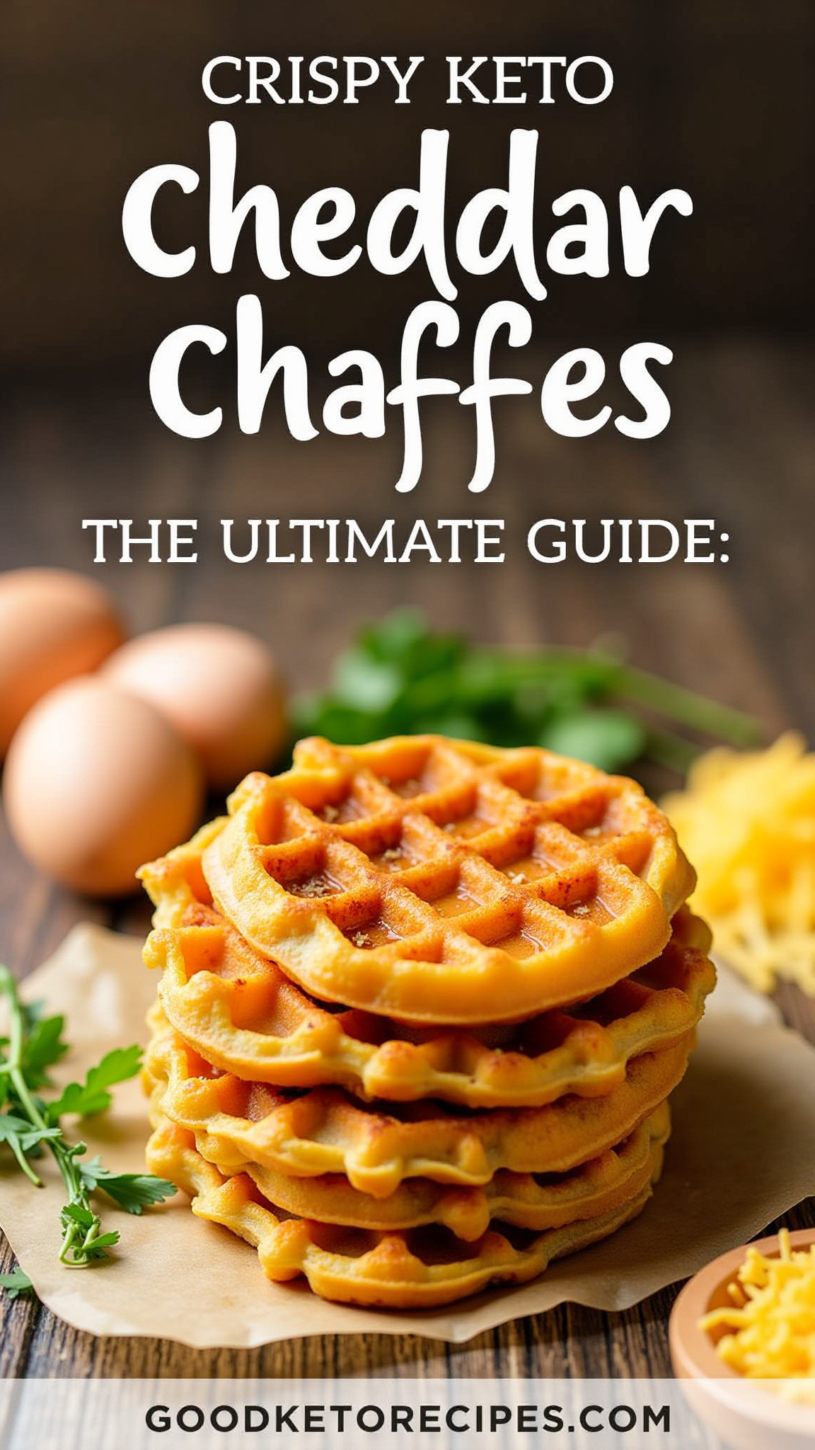 Crispy Keto Cheddar Chaffles