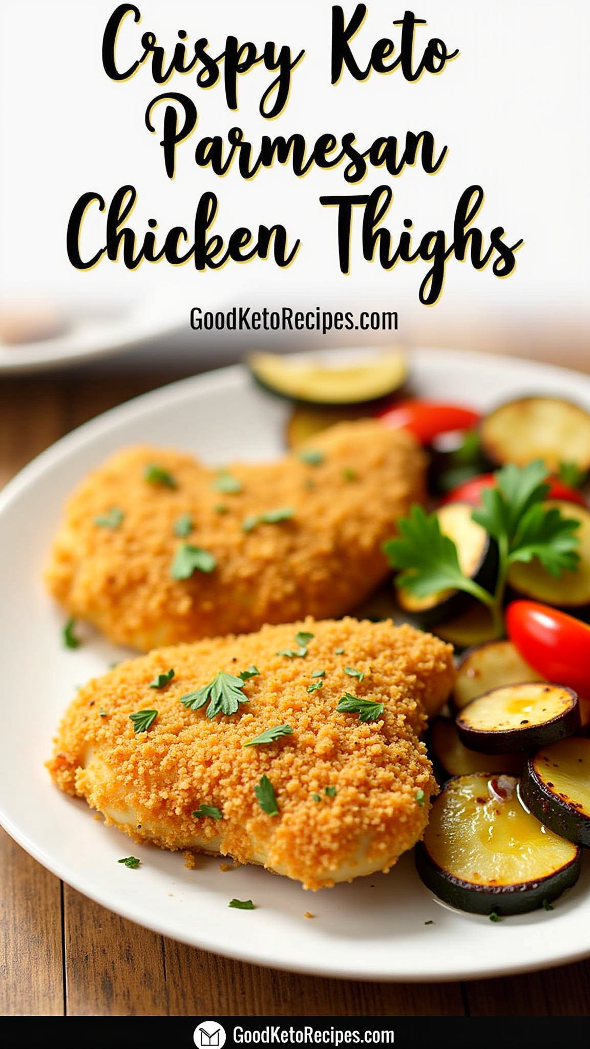 Keto Parmesan Crusted Chicken Thighs