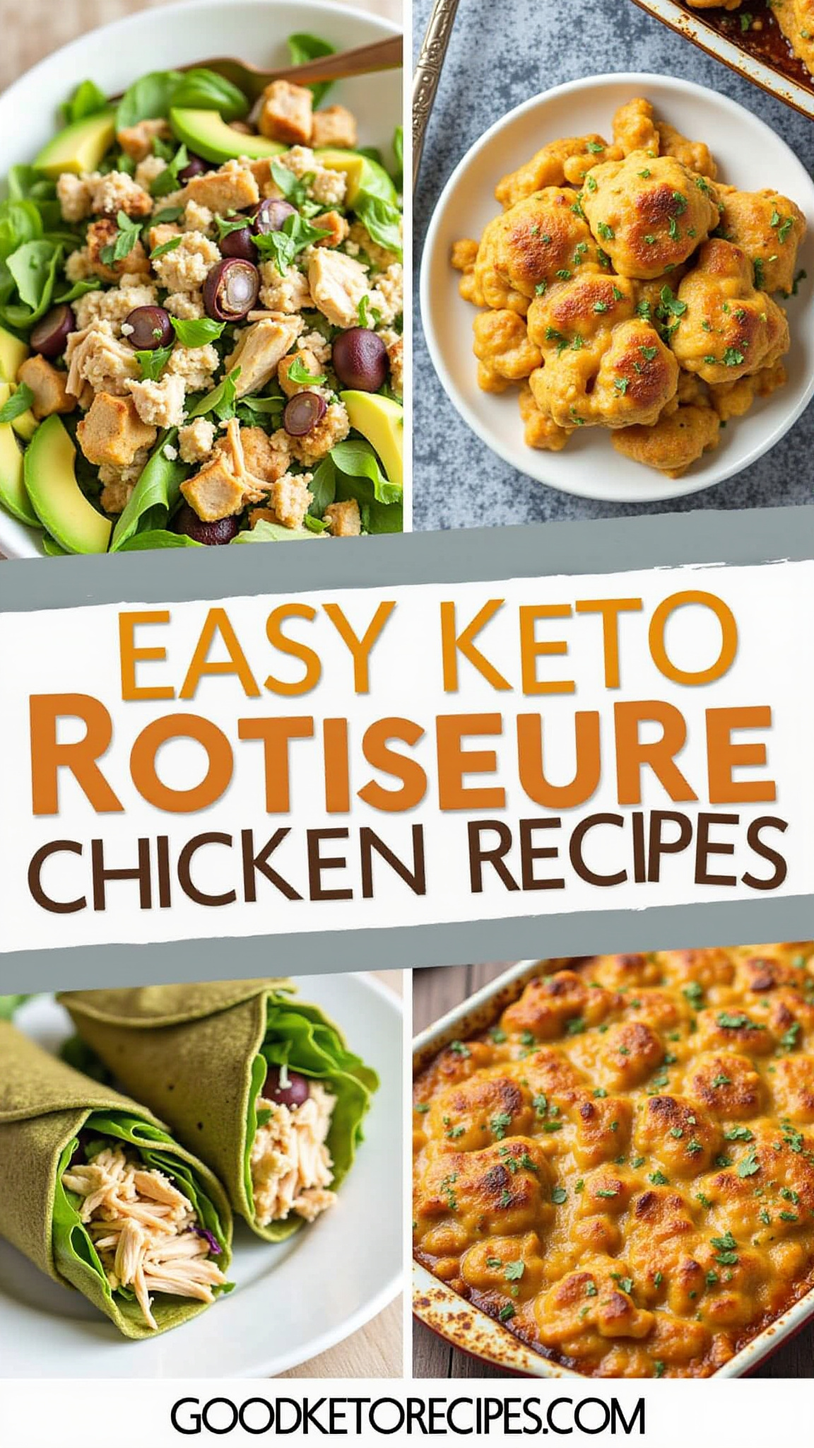 Easy Keto Rotisserie Chicken Recipes Pinterest Pin