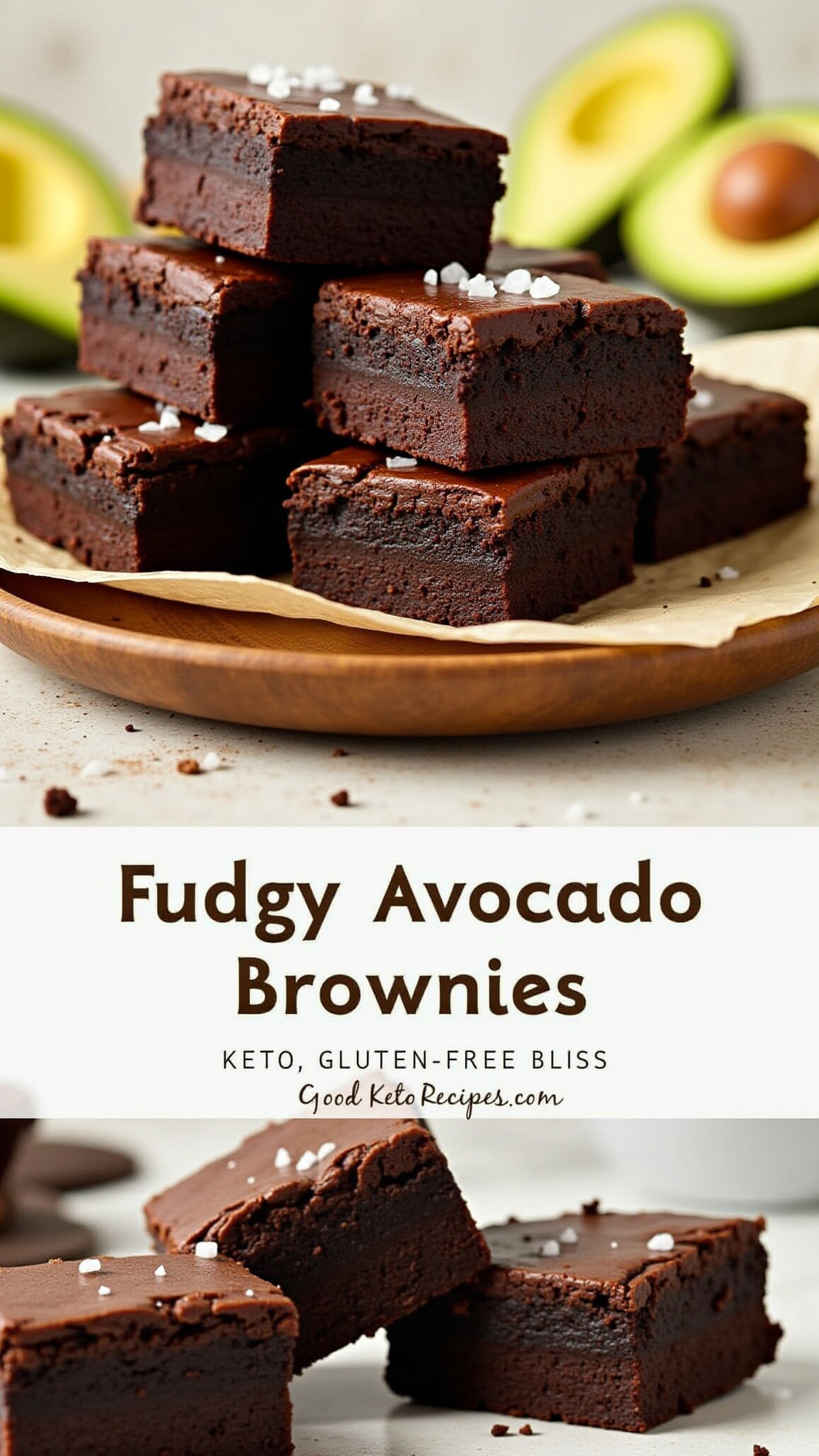 Fudgy Avocado Brownies
