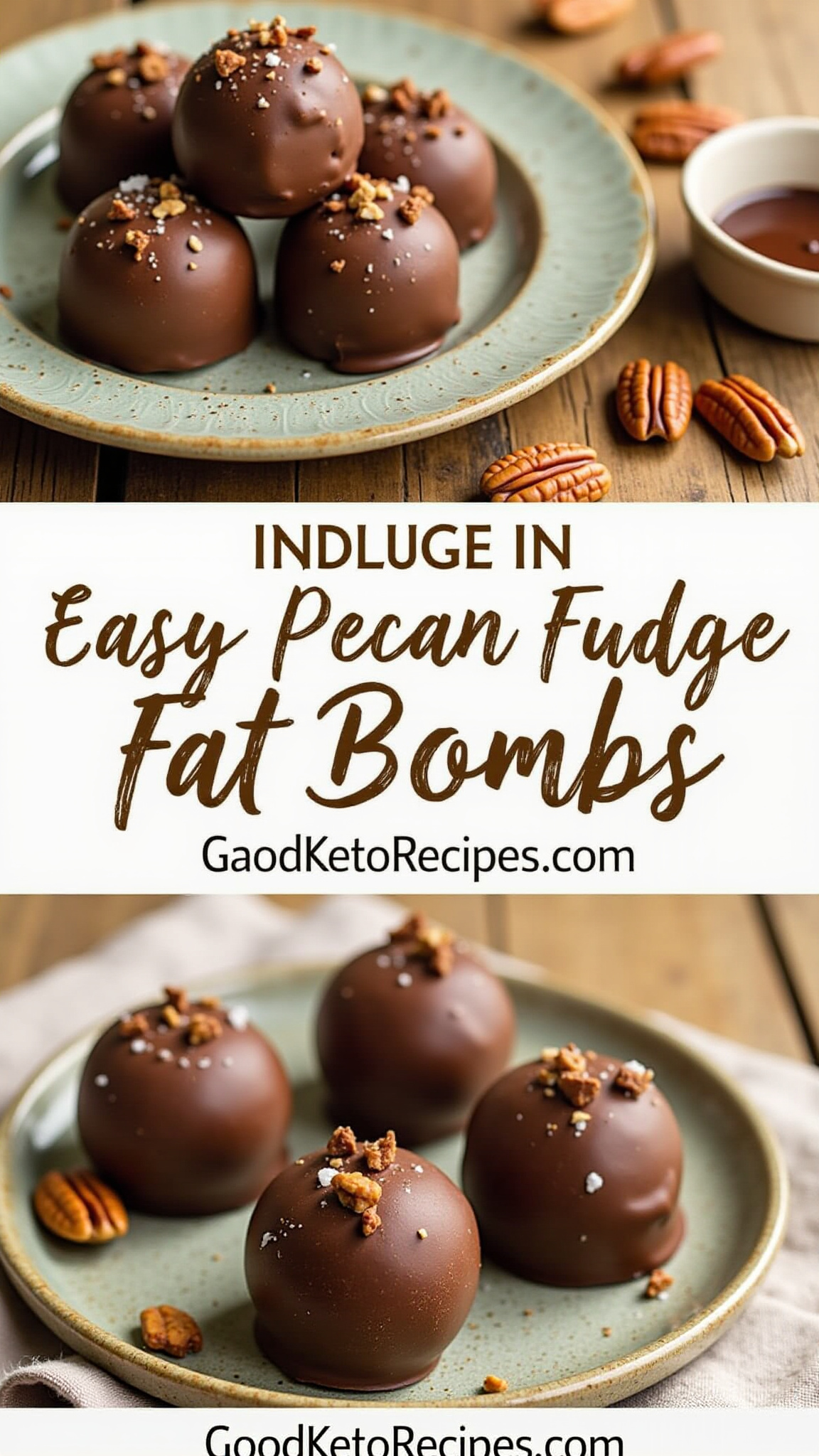 Pecan Fudge Fat Bombs