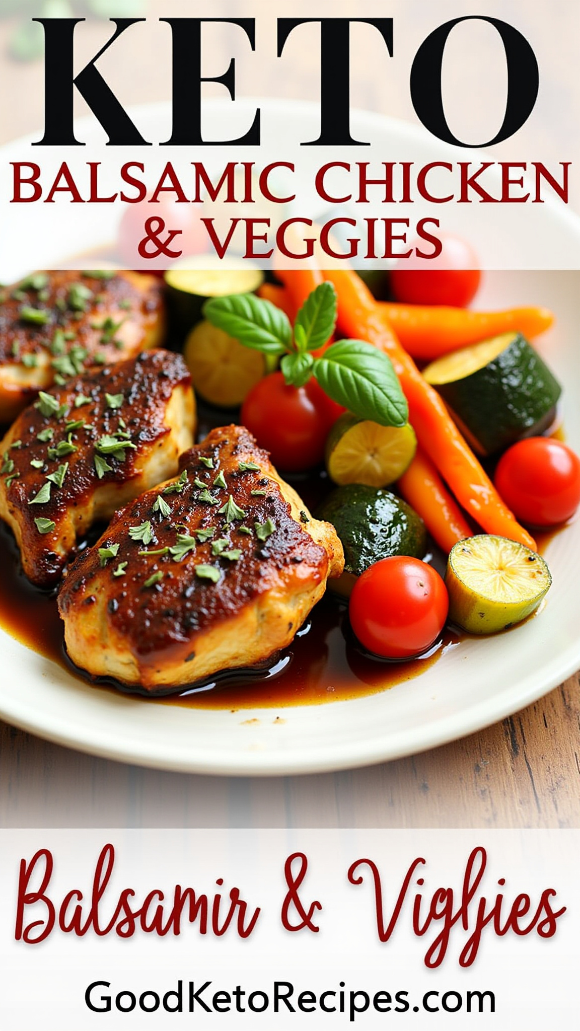 Keto Balsamic Chicken & Veggies