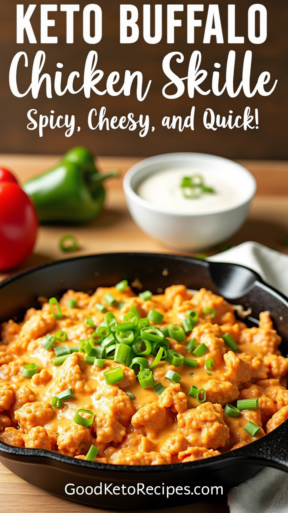 Keto Buffalo Chicken Skillet