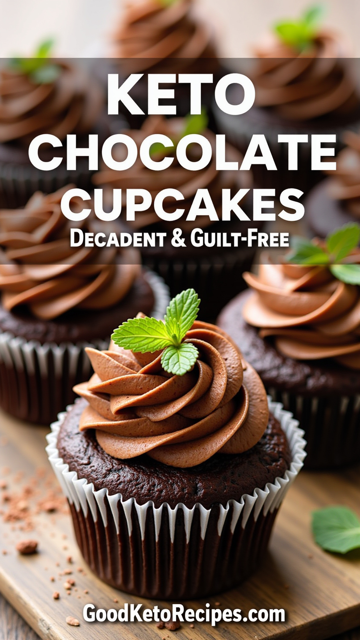 Keto Chocolate Cupcakes
