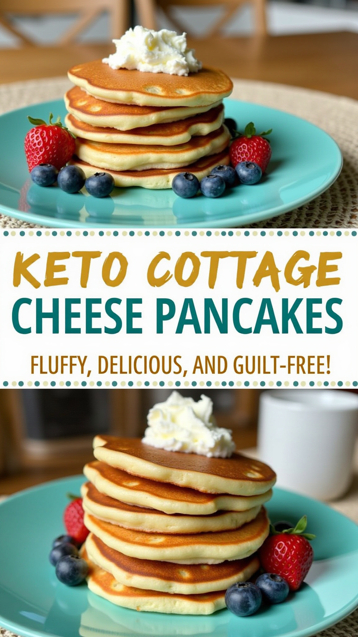 Keto Cottage Cheese Pancakes Pin