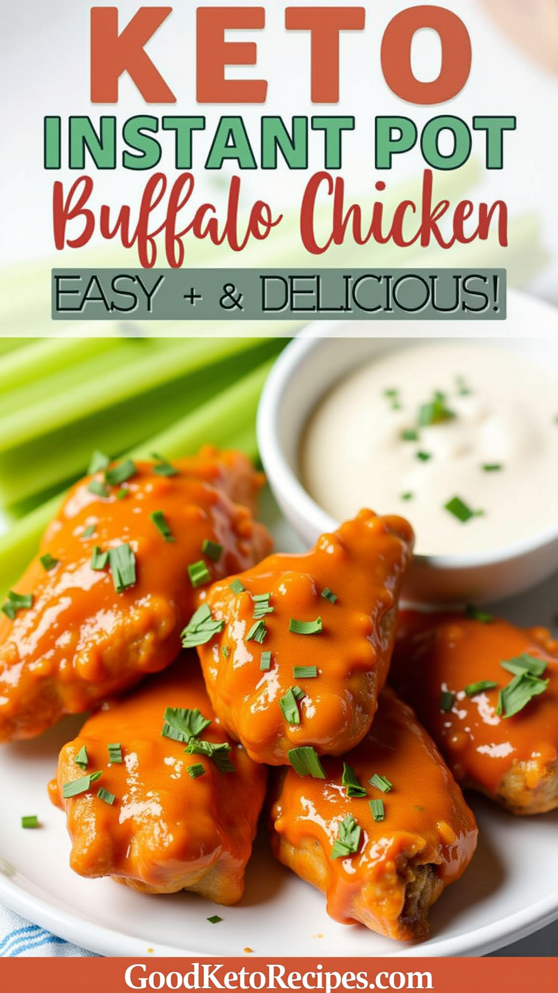 Keto Instant Pot Buffalo Chicken Wings