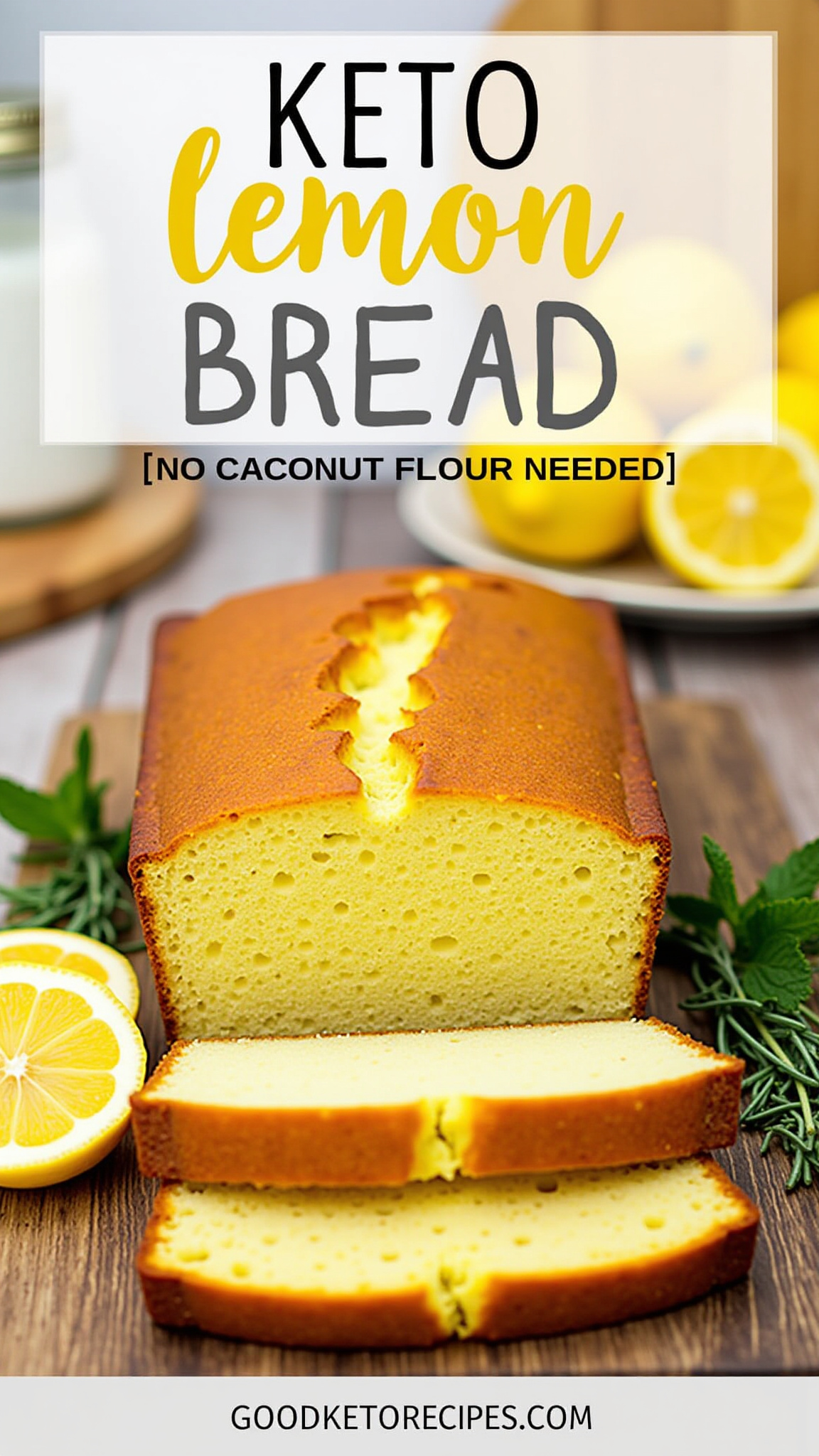 Keto Lemon Bread Pinterest Pin