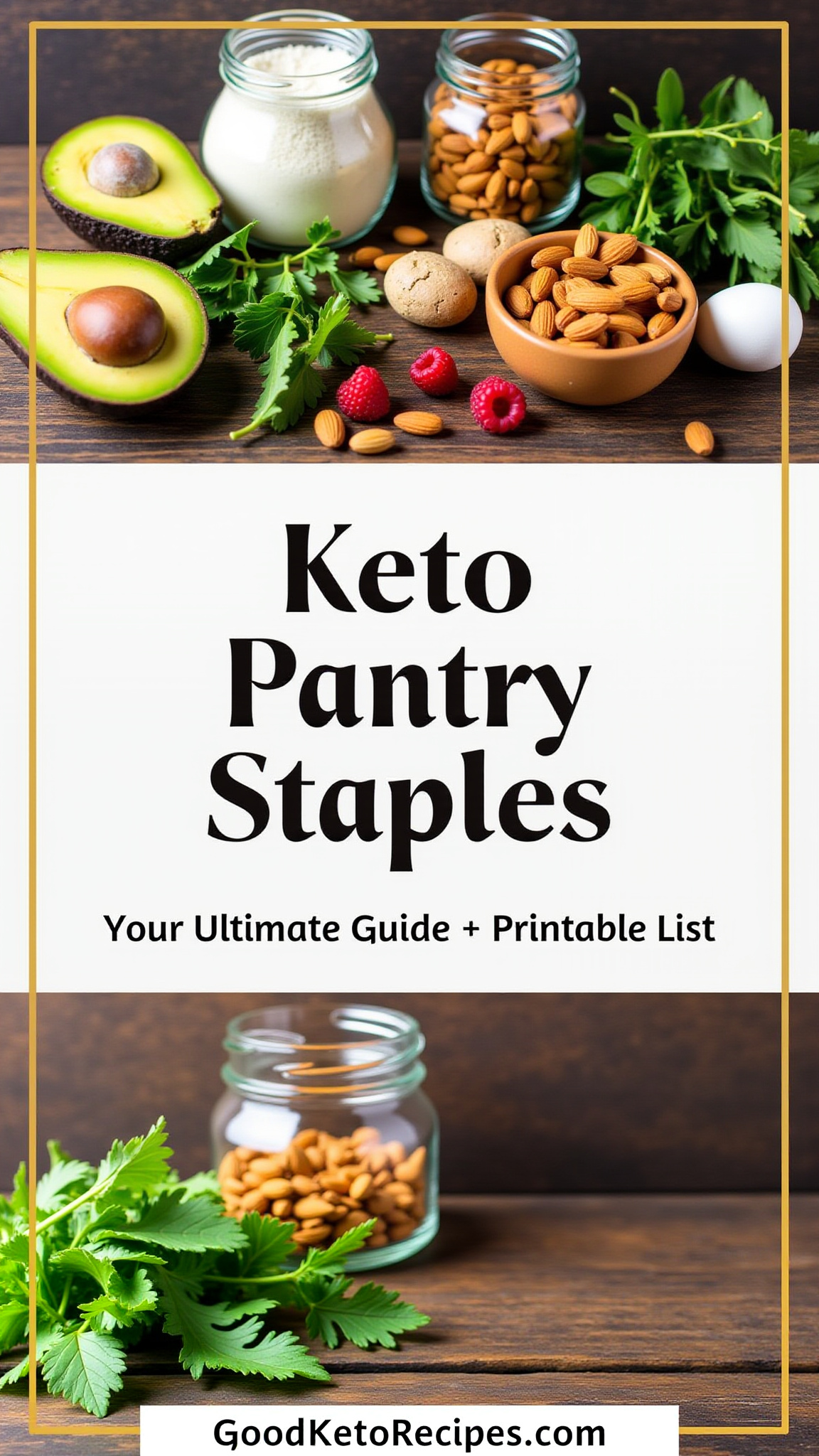Keto Pantry Staples Printable List