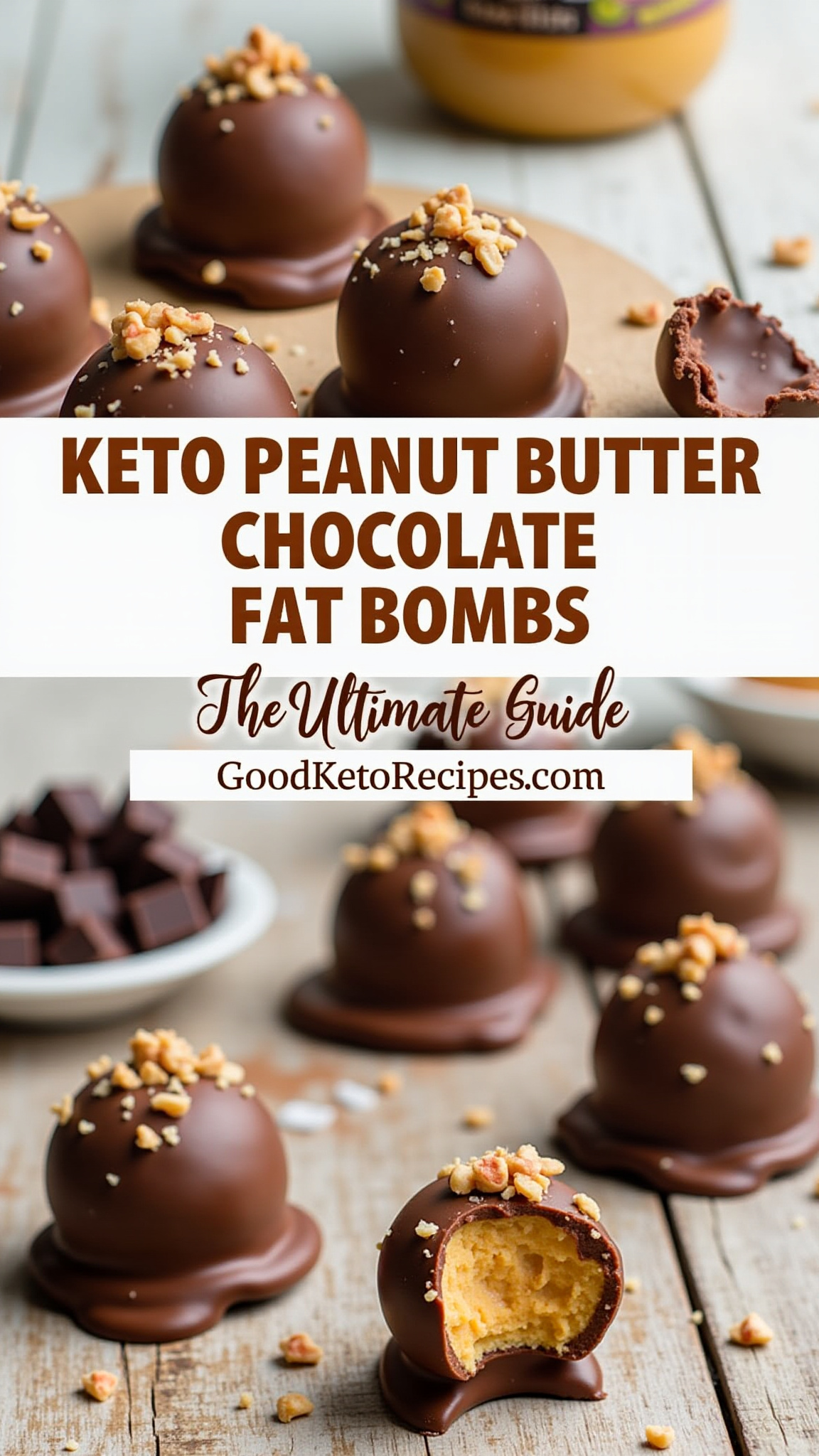 Keto Peanut Butter Chocolate Fat Bombs