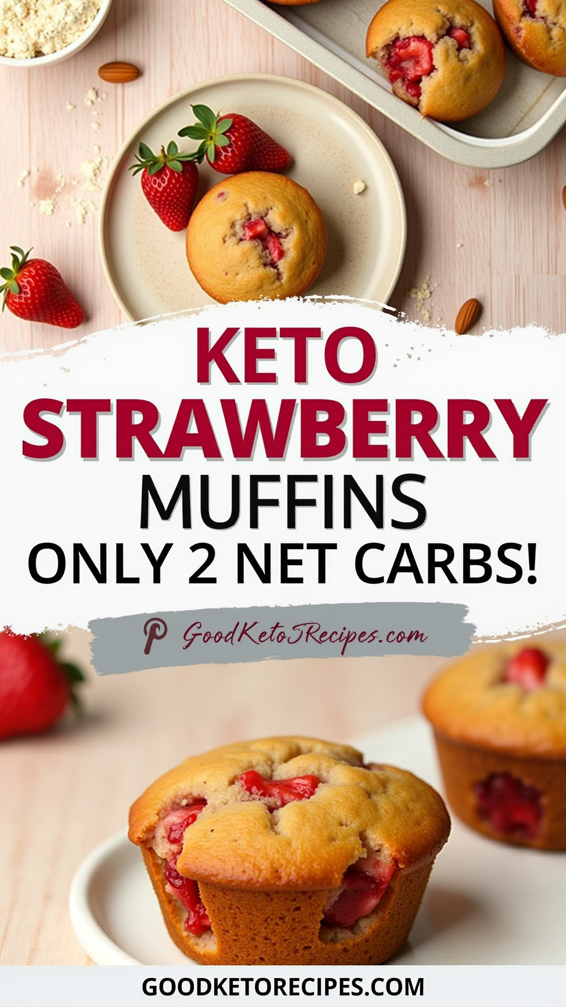 Keto Strawberry Muffins