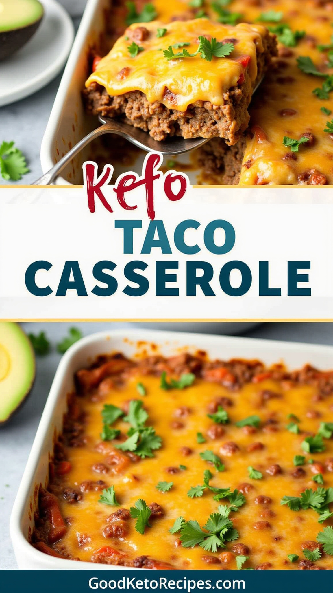 Keto Taco Casserole Pinterest Pin
