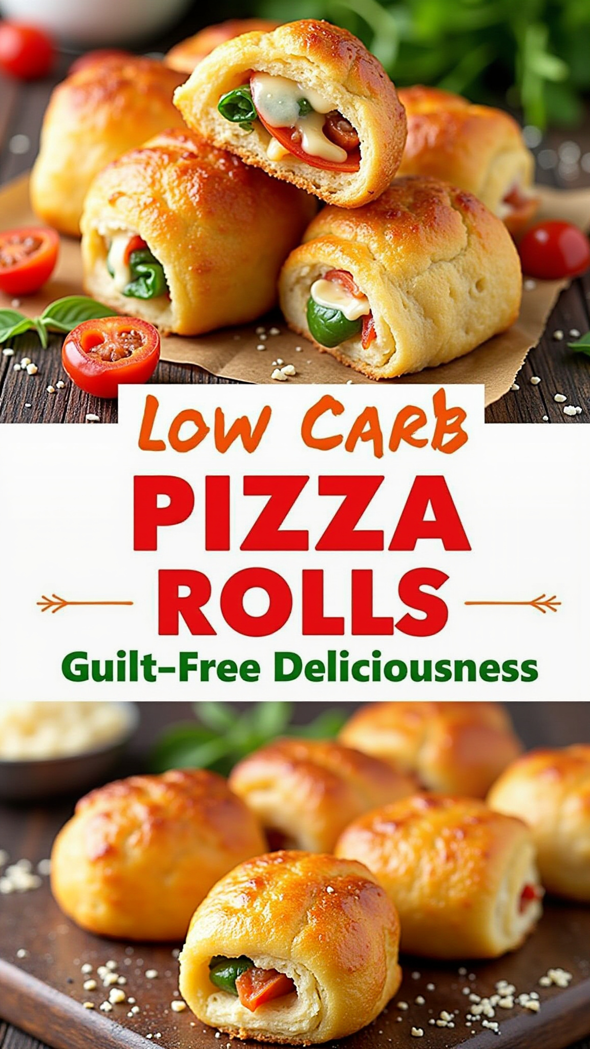 Low Carb Pizza Rolls