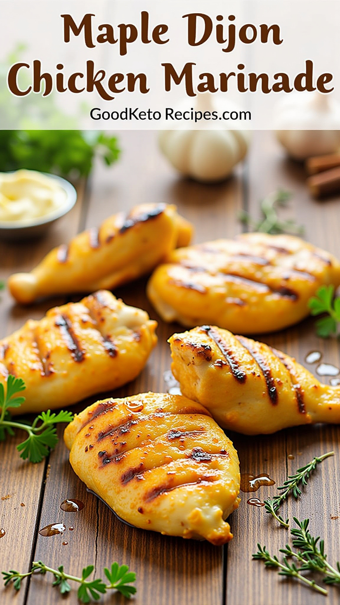 Maple Dijon Low Carb Chicken Marinade