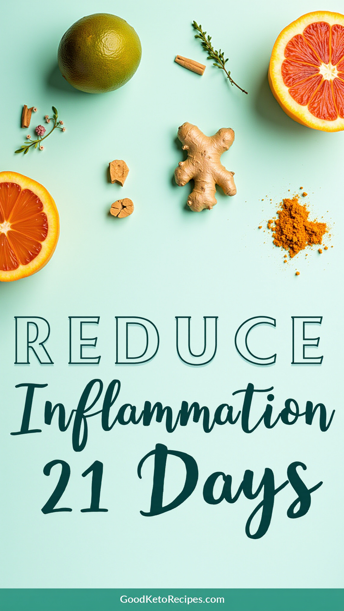Pinterest Pin: Reduce Inflammation in 21 Days