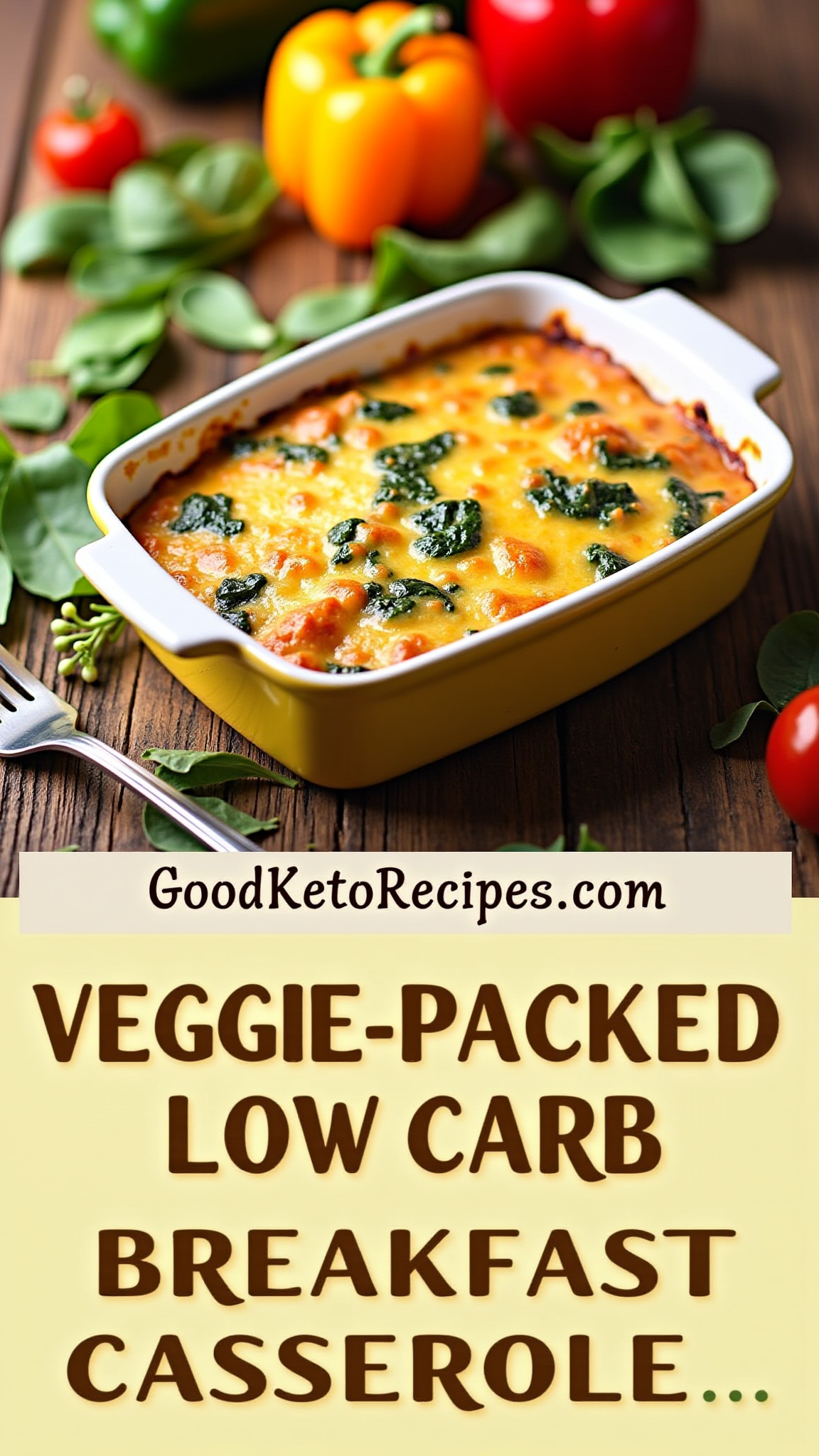 Veggie-Packed Low Carb Breakfast Casserole